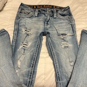 Rock Revival distressed straight size 27